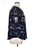 Fun2Fun Floral Blue 3/4 Sleeve Blouse Size XL - photo 4