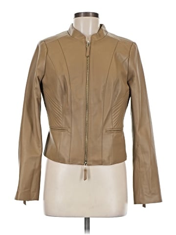 White House Black Market Leather Jacket (view 1)