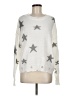 Elan Stars Silver Pullover Sweater Size M - photo 1