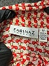 Farinaz Taghavi 100% Polyester Print Orange Long Sleeve Blouse Size 12 - photo 7