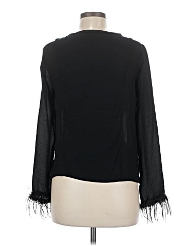 Zara W&B Collection Long Sleeve Blouse (view 2)