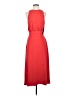 MNG 100% Polyester Solid Red Casual Dress Size 4 - photo 1
