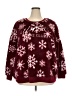 No Comment 100% Polyester Burgundy Pullover Sweater Size 3X - photo 1