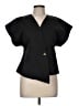 Commense 100% Polyester Black Short Sleeve Blouse Size M - photo 1