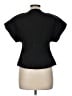 Commense 100% Polyester Black Short Sleeve Blouse Size M - photo 2