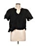 Old Navy Black Short Sleeve Blouse Size L - photo 1