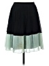 Bebe Color Block Green Casual Skirt Size XS - photo 1