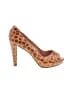 Kate Spade New York Animal Print Orange Heels Size 8 - photo 1