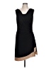 Anne Klein Solid Black Cocktail Dress Size 10 - photo 1