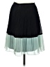 Bebe Color Block Green Casual Skirt Size XS - photo 2