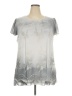 Simply Couture Silver Short Sleeve Blouse Size 2X (estimated) - photo 1