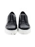 J/Slides 100% Leather Black Sneakers Size 8 - photo 2