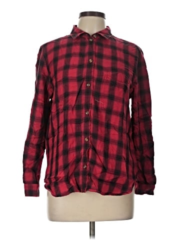 American Eagle Outfitters Long Sleeve Button-Down Shirt (view 1)