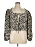Levi's 100% Polyester Black 3/4 Sleeve Blouse Size 1X - photo 1