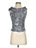 Maeve Snake Print Silver Sleeveless Blouse Size XS - photo 1