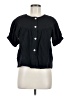 Roolee 100% Cotton Black Short Sleeve Blouse Size XS - photo 1