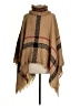 Unbranded Brown Tan Poncho Size 1 - photo 2