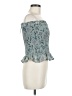 Blush 100% Polyester Blue Sleeveless Blouse Size M - photo 4