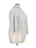 Faded Glory Floral Ivory 3/4 Sleeve Button-Down Shirt Size 24w - photo 4