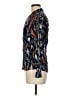 Assorted Brands Print Blue Long Sleeve Blouse Size M - photo 5