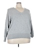 CALVIN KLEIN JEANS 100% Cotton Gray Pullover Sweater Size 3X - photo 1