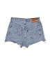 Levi's Blue Denim Shorts Size 24 waist - photo 2