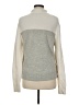 J.Crew Color Block Gray Turtleneck Sweater Size M - photo 2