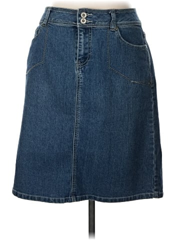 DressBarn Denim Skirt (view 1)