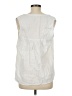 Dylan 100% Cotton White Sleeveless Blouse Size M - photo 2