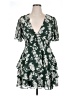 B. Smart 100% Polyester Floral Green Cocktail Dress Size 15 - photo 1