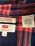 Levi's Plaid Blue Long Sleeve Button-Down Shirt Size S - photo 7