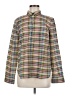 Classic Plaid Green Long Sleeve Button-Down Shirt Size M - photo 1