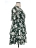 B. Smart 100% Polyester Floral Green Cocktail Dress Size 15 - photo 4