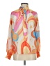 Aura 100% Polyester Orange Long Sleeve Blouse Size XS - photo 1