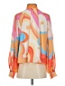 Aura 100% Polyester Orange Long Sleeve Blouse Size XS - photo 2