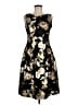 En Focus Studio Floral Black Cocktail Dress Size 6 - photo 1