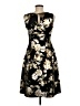 En Focus Studio Floral Black Cocktail Dress Size 6 - photo 2