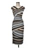 Bailey 44 Stripes Gray Cocktail Dress Size M - photo 1