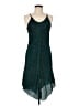 Unbranded Chevron-herringbone Teal Cocktail Dress Size Med - Lg - photo 1