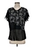 SODA Black Short Sleeve Blouse Size 4 - photo 1