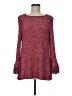 Nic + Zoe Tweed Red Pullover Sweater Size M - photo 1