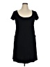 Nine West Solid Black Casual Dress Size 14 - photo 1