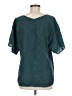 Halogen Teal Short Sleeve Blouse Size M - photo 2