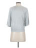 J.Crew Silver 3/4 Sleeve Top Size XS - photo 2