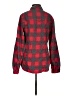 American Eagle Outfitters Plaid Red Long Sleeve Button-Down Shirt Size S - photo 2