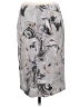 Theory 100% Silk Print Gray Silk Skirt Size 6 - photo 2