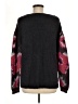 Sundance Floral Black Pullover Sweater Size M - photo 2