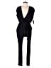 Loveappella Solid Black Jumpsuit Size L - photo 1