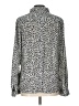 The Limited 100% Polyester Animal Print Silver Long Sleeve Blouse Size L - photo 2