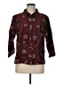 Coldwater Creek Paisley Burgundy 3/4 Sleeve Blouse Size M - photo 1